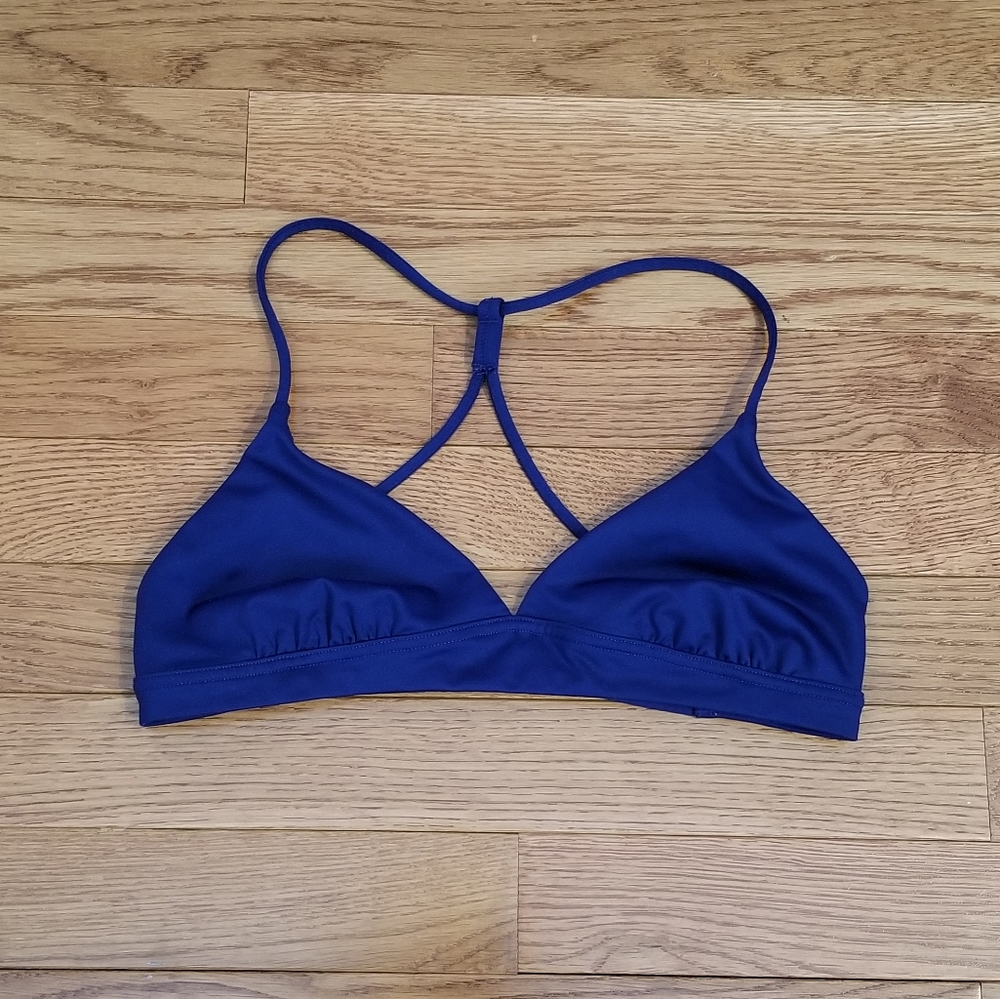 Victoria's Secret Victoria Sport blue strappy racerback bralette Small